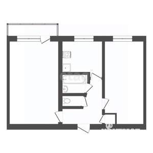 2-к квартира, вторичка, 46м2, 5/5 этаж