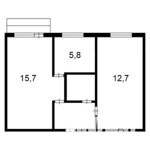 2-к квартира, вторичка, 42м2, 3/5 этаж