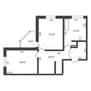 4-к квартира, вторичка, 131м2, 16/17 этаж