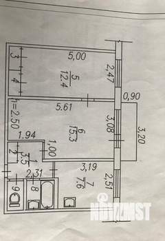 2-к квартира, вторичка, 44м2, 7/9 этаж