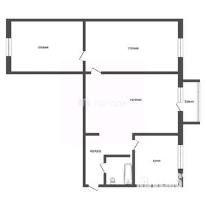 3-к квартира, вторичка, 59м2, 4/5 этаж