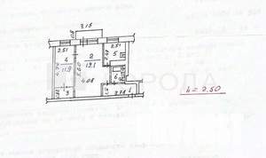 2-к квартира, вторичка, 46м2, 5/5 этаж