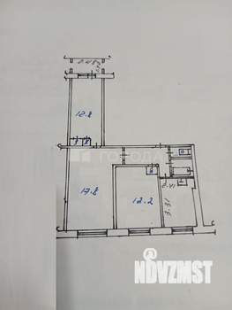 3-к квартира, вторичка, 60м2, 1/9 этаж