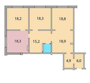 3-к квартира, вторичка, 122м2, 1/1 этаж