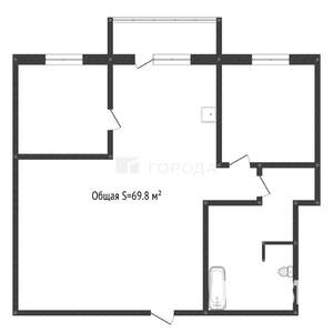 2-к квартира, вторичка, 70м2, 7/25 этаж