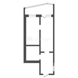 2-к квартира, вторичка, 46м2, 23/25 этаж