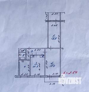 3-к квартира, вторичка, 63м2, 3/10 этаж
