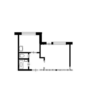 1-к квартира, вторичка, 37м2, 1/10 этаж