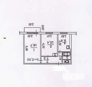 2-к квартира, вторичка, 49м2, 2/9 этаж