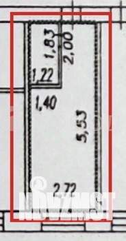 Студия квартира, вторичка, 20м2, 1/5 этаж