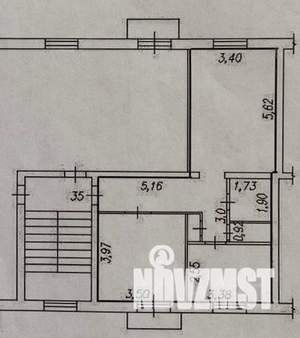 2-к квартира, вторичка, 57м2, 4/5 этаж