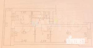 2-к квартира, вторичка, 52м2, 2/5 этаж