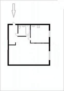 1-к квартира, вторичка, 30м2, 1/5 этаж