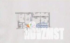 3-к квартира, вторичка, 53м2, 1/9 этаж