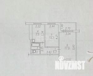 2-к квартира, вторичка, 43м2, 7/9 этаж