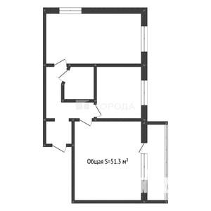 2-к квартира, вторичка, 51м2, 3/9 этаж