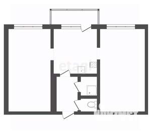 2-к квартира, вторичка, 50м2, 5/5 этаж