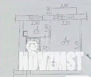 1-к квартира, вторичка, 34м2, 3/5 этаж