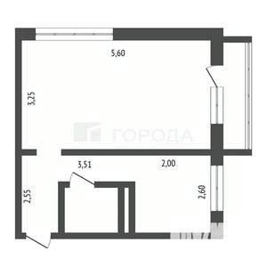 1-к квартира, вторичка, 31м2, 4/5 этаж