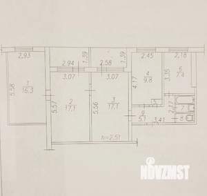 4-к квартира, вторичка, 77м2, 9/9 этаж