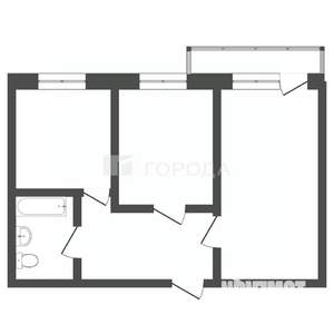 2-к квартира, вторичка, 57м2, 13/18 этаж