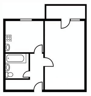 1-к квартира, вторичка, 30м2, 5/5 этаж
