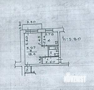 1-к квартира, вторичка, 33м2, 3/5 этаж