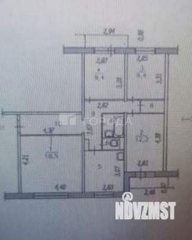 4-к квартира, вторичка, 77м2, 7/10 этаж