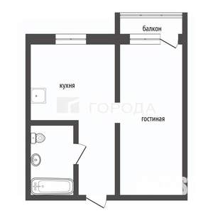 1-к квартира, вторичка, 41м2, 6/18 этаж