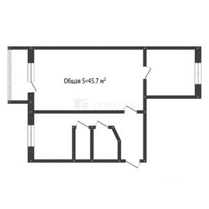 2-к квартира, вторичка, 46м2, 4/5 этаж