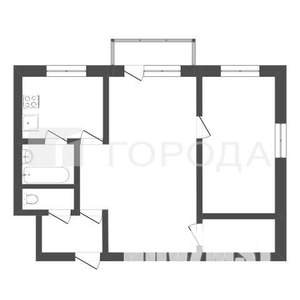 2-к квартира, вторичка, 45м2, 5/5 этаж