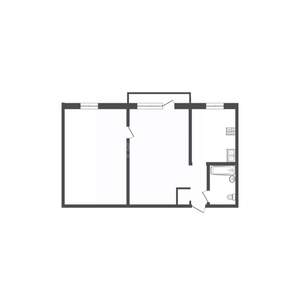 2-к квартира, вторичка, 43м2, 2/9 этаж