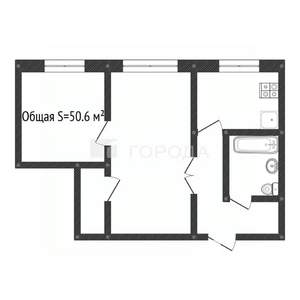 1-к квартира, вторичка, 51м2, 1/11 этаж
