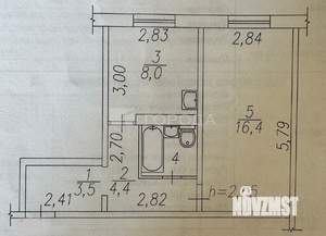 1-к квартира, вторичка, 35м2, 2/10 этаж