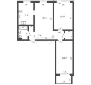 3-к квартира, вторичка, 59м2, 2/9 этаж