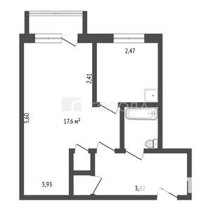 1-к квартира, вторичка, 32м2, 4/5 этаж