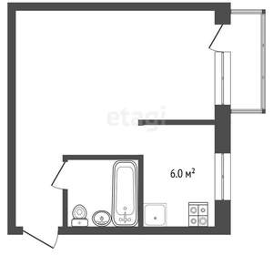1-к квартира, вторичка, 32м2, 3/5 этаж