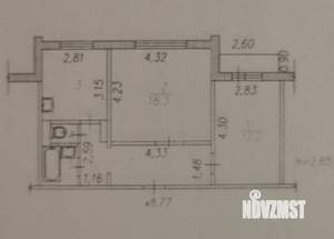 2-к квартира, вторичка, 52м2, 6/10 этаж