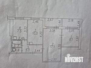 3-к квартира, вторичка, 52м2, 4/9 этаж