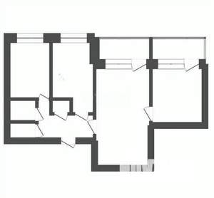 3-к квартира, вторичка, 52м2, 6/9 этаж