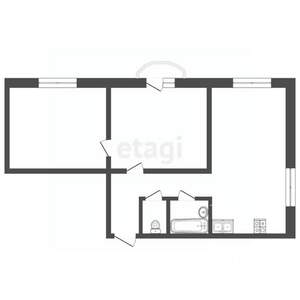 3-к квартира, вторичка, 59м2, 3/4 этаж