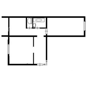 2-к квартира, вторичка, 48м2, 2/5 этаж
