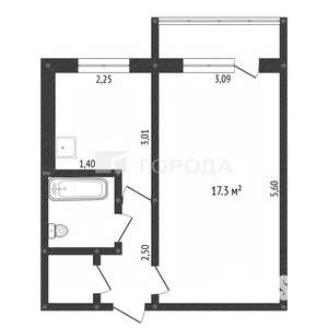 1-к квартира, вторичка, 31м2, 4/5 этаж