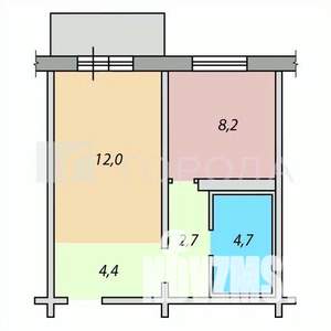 1-к квартира, вторичка, 32м2, 3/9 этаж