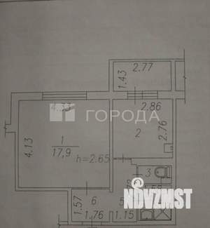 1-к квартира, вторичка, 36м2, 5/10 этаж