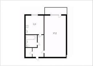 1-к квартира, вторичка, 31м2, 5/5 этаж