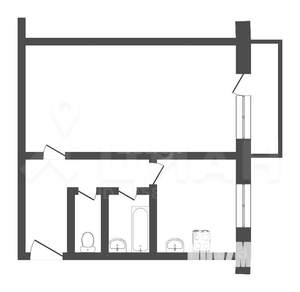 1-к квартира, вторичка, 31м2, 5/5 этаж