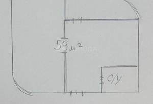 1-к квартира, вторичка, 59м2, 9/17 этаж