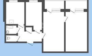 3-к квартира, вторичка, 60м2, 9/9 этаж