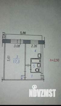 1-к квартира, вторичка, 31м2, 3/5 этаж
